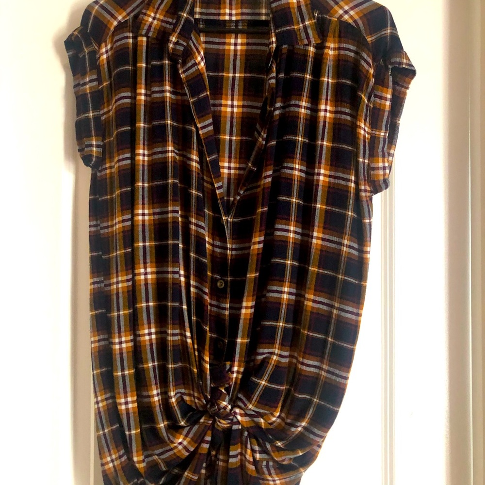 Plaid blouse